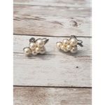 Vintage Screw Back Earrings Bunch of Faux Pearls Photo 1