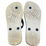 PINK - Victoria's Secret  Multi Color‎ Flip Flop Sandals Size 7 Vtg Love Pink Flags Photo 3