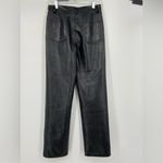 Wilfred Aritzia,‎  Faux Leather Pants, Black, 5 pocket, ankle, straight, Size 4 Photo 2