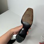 American Vintage Vintage 90s 1990s Black Chunky Heel Pumps Mary Jane Strap 9.5 Photo 9