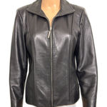 Preston & York 4/$100 Vintage  Lambskin Black Leather Jacket Photo 0