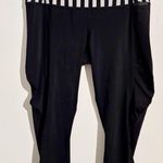 Lululemon Water Bound Crop Leggings Black Apex Stripe Printed Black Dune 10 Photo 2