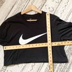 Nike Dark Gray Crew neck Short Sleeves Crop Top US Medium Photo 4