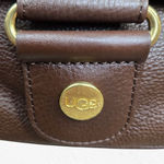 UGG Vintage Y2K  Pebbled Leather Shoulder Bag Chocolate Brown Slouchy Tote Photo 3