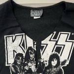 Kiss Graphic Tour Sweatshirt Black/White Size Small Black Photo 4