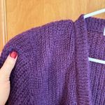St Michael Vintage Deep Purple Mohair Blend Cardigan Sweater Button Front Medium Photo 1