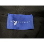 Winser London Black Collared Midi Dress Sz 12 Photo 5