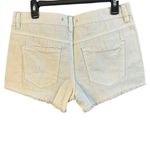 Free People  White Distressed Jean Shorts High-Waisted Photo 5