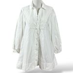 Free People Cherry Mini Dress in Optic White Size Small Western Bohemian Photo 8