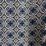 Willi Smith  Geometric Blue and White Blouse Photo 3