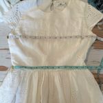 Vineyard Vines Linen Eyelet Fit n Flare Mini Dress Size US 4 White Cap Photo 10