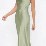 Aritzia  Women's Wilfred Canto Slip Cowl Neckline Dress in Sage Green‎ Size Large Photo 0
