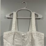 Reformation  Elana Linen Mini Dress White 10 NWT Photo 2