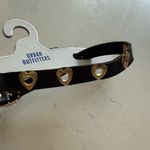 Urban Outfitters  Black Choker‎ Gold Heart Studs Y2K Emo Punk Goth Grunge Photo 3