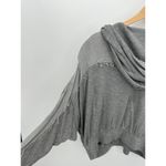 Free People Movement Windy Meadow Hoodie Heather Grey Women Small Oversized Gray Photo 9