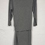 Babaton  The Group Aritzia Grey Jersey Knit Tie Dress Womens L Casual Minimalist Photo 7