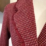 Kenneth Cole New York | Wool tweed wine colored blazer size 4 Red Photo 4