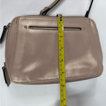Tignanello BELLA Rose Gold Leather Crossbody Bag EUC Belt Bag Convertible purse Pink Photo 13