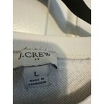J.Crew Re-Imagined Zebra Print Large Crewneck Sweatshirt Tan Animal Print Photo 4