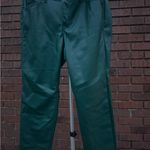 Torrid Green Faux Leather Pants High Rise Skinny Plus Size 12 Short Botanical Photo 0