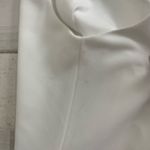 Betsey Johnson Scuba Crepe Faux Wrap Dress White size 10 Ruffle Bridal Summer Photo 13