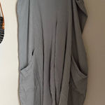 Oh my gauze! Grey Slouchy Cargo Capri Pants Gray Size L Photo 0