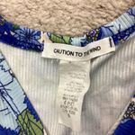 Caution to the Wind  Floral Retro Tank Top Size Small Photo 5