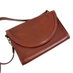 Nisolo Cleo Convertible Crossbody Bag Brandy Woven Leather Brown Photo 5