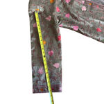 None Vintage smoke-green long Kashmiri jacket embroidered size M Photo 7