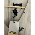 Kourt Casual Flax Linen Blend Breezy Sunflower Bubble Wheat Dress Medium Photo 2