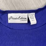 Chico's Private Edition By  Royal Blue Tank Top Soft Size 2 Sleeveless Shirt Photo 3