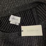 Eleven Six Nova Sweater Womens Medium Silver Alpaca Wool One Shoulder Top Photo 4