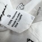 Japna  Martini Print White Button-Down Shirt Size Small NWT Photo 10