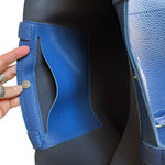 Marc Fisher pebbled faux leather blue tote bag Photo 11