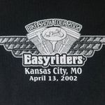 Vintage Y2K 2002 Easyriders Biker Lace Up Tank Top Black Size L Photo 7