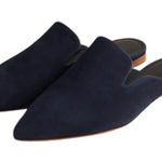 Jenni Kayne  - Navy Suede Pointed Toe Mule Flats Sz 8.5 Photo 0