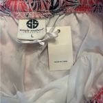 Simply Southern Preppy Scallop Run Shorts Pink and Navy Size Large NWT Photo 4
