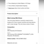 NA-KD NWT  mesh jersey mini dress small Photo 6