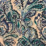 Croft & Barrow  Teal and White Paisley Midi Dress Photo 6