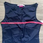 NEW Coming of Age NYC Liberty Fabric Navy Blue Sleeveless Tank Rose Trim Size L Size L Photo 7