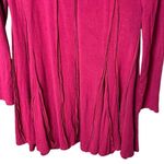 Soft Surroundings  Women’s Magenta Seamed Tunic Top Size Large Photo 3