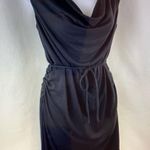 Harvé Benard Harve Benard Black Cowl Neck Midi Dress Photo 0