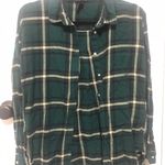 H&M Green Flannel Button Up Photo 0