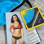 Blue Bikini Top Gwinner Sz 10 Aqua and Grey NWT Swimsuit Photo 3