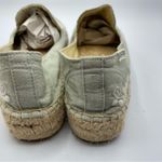 Soludos  Mint Green White Embroidery Slip On Espadrille Flats Womens 6 Boho Photo 11