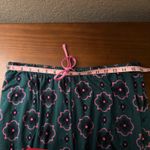 Room Service Womens Pajama Set L Green Pink Floral Loungewear Sleepwear Size L Photo 3