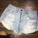 American Eagle Outfitters Highwaisted Shorts Blue Size 4 Photo 0