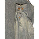 Vintage Looney Tunes denim shirt red Pocket tab no size tag fits XL W XL/XXL Blue Photo 2