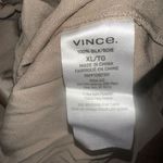 Vince NWT XL SILK BLOUSE BUTTON UP CAP SLEEVE COLLAR RUCHED- BACK Photo 5