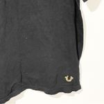 True Religion  Size Large Womens Logo Horse Shoe Black Tee Crewneck T-shirt Photo 1